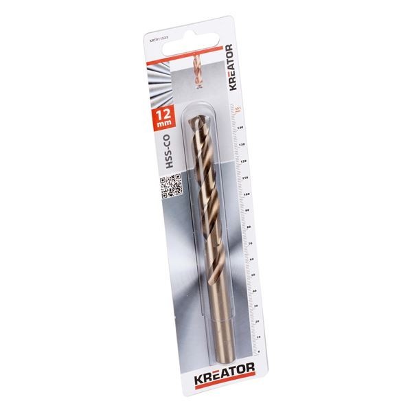 KREATOR KRT011523 - Broca cilindrica de cobalto para metal 12x151 mm