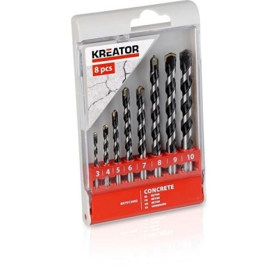 KREATOR KRT012402 - Juego de 8brocas para hormigon