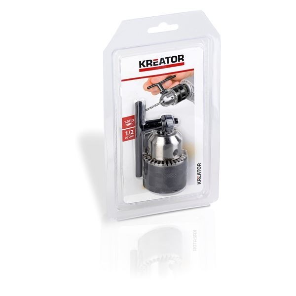 KREATOR KRT014001 - Portabrocas de llave 1,5-13 mm, 1/2-20 unf