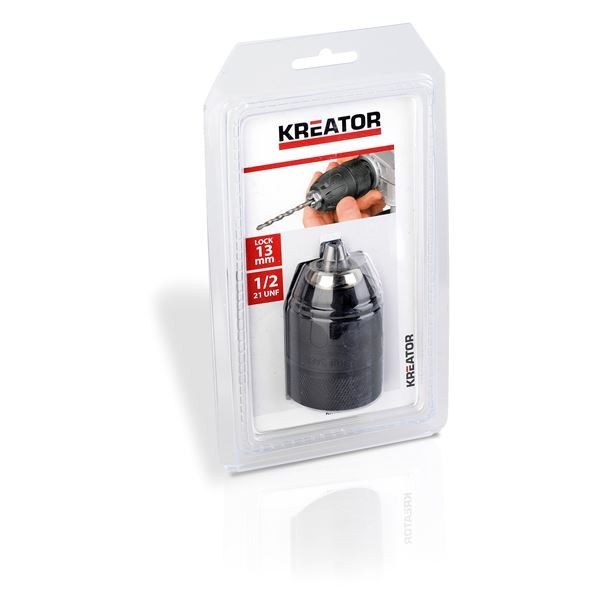 KREATOR KRT014003 - Portabrocas auto con cerrojo 13 mm