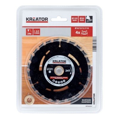 KREATOR KRT020301 - Sierra de pista madera 135 mm24d