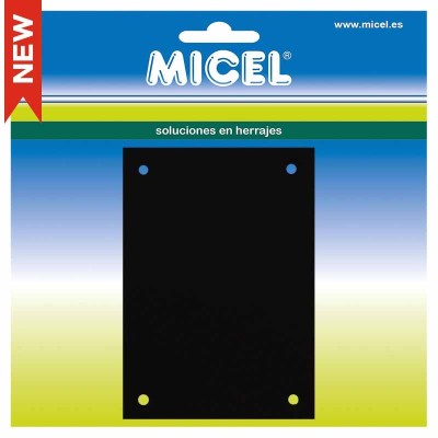 BL PLACA CIEGA PLP01 100x70mm NEGRO