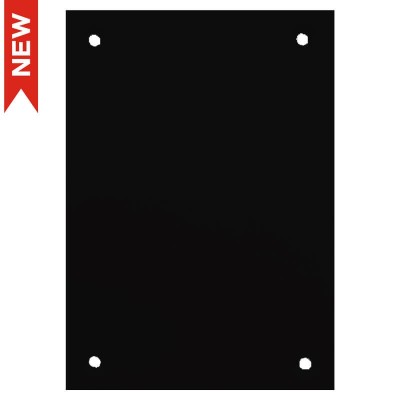 PLACA CIEGA PLP01 80x80mm NEGRO