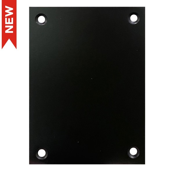 PLACA CIEGA PLP01 100x70mm NEGRO