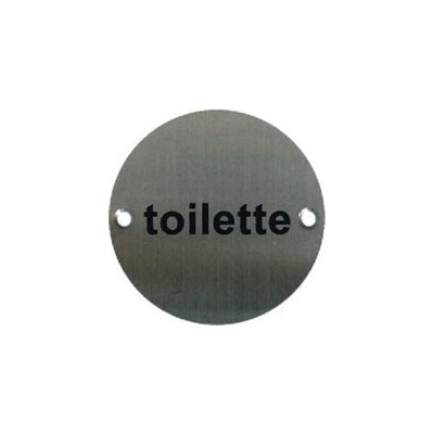 PLACA IDENTIFICATIVA TOILETTE PLP08 75mm IN