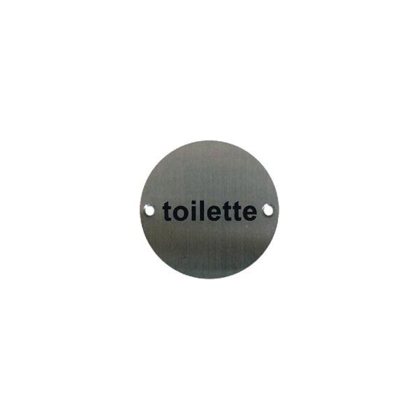 PLACA IDENTIFICATIVA TOILETTE PLP08 75mm IN