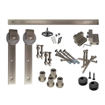 KIT PUERTA CORREDERA RUSTICO PCR01 2mts NS