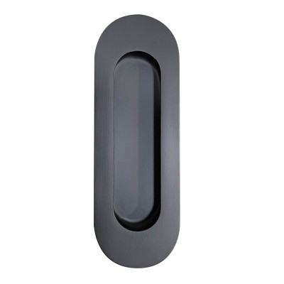 TIRADOR EMBUTIR OVAL TE06 120x40mm NEGRO