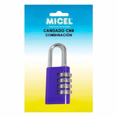 BL CANDADO COMBINACION CN08 30mm MORADO