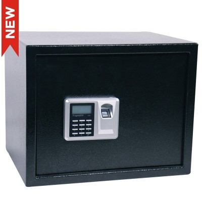 CAJA FUERTE HUELLA/ELECTR/LLAVE CFC06 250mm NEGRO