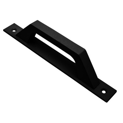 ASA PLACA RECTA 6804 ALUM NEGRO