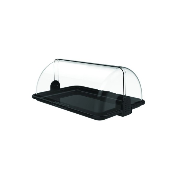 Caja multiusos de dos pisos, grande Negro 47,5x32,5x41,5