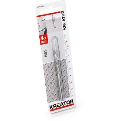 KREATOR KRT010109 - Broca cilindrica HSS para metal 4,2x75 mm