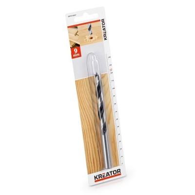 KREATOR KRT010607 - Broca cilindrica para madera 9x125 mm