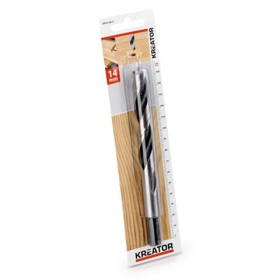 KREATOR KRT010612 - Broca cilindrica para madera 14x160 mm