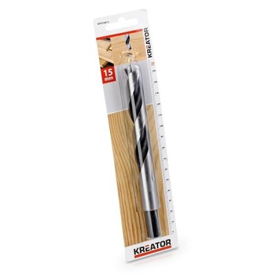 KREATOR KRT010613 - Broca cilindrica para madera 15x160 mm