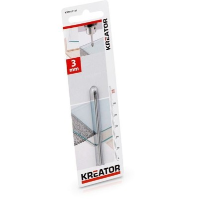 KREATOR KRT011101 - Broca cilindrica ceramica y vidrio 3x62 mm