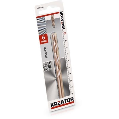 KREATOR KRT011514 - Broca cilindrica de cobalto para metal 6x93 mm