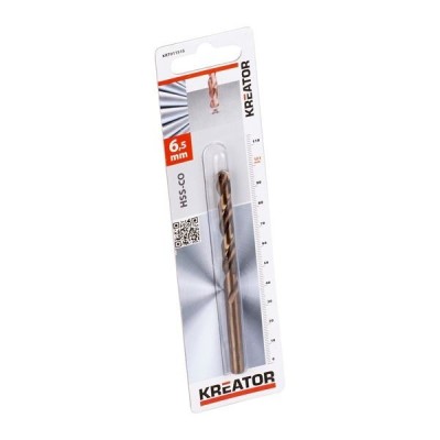 KREATOR KRT011515 - Broca cilindrica de cobalto para metal 6,5x101 mm